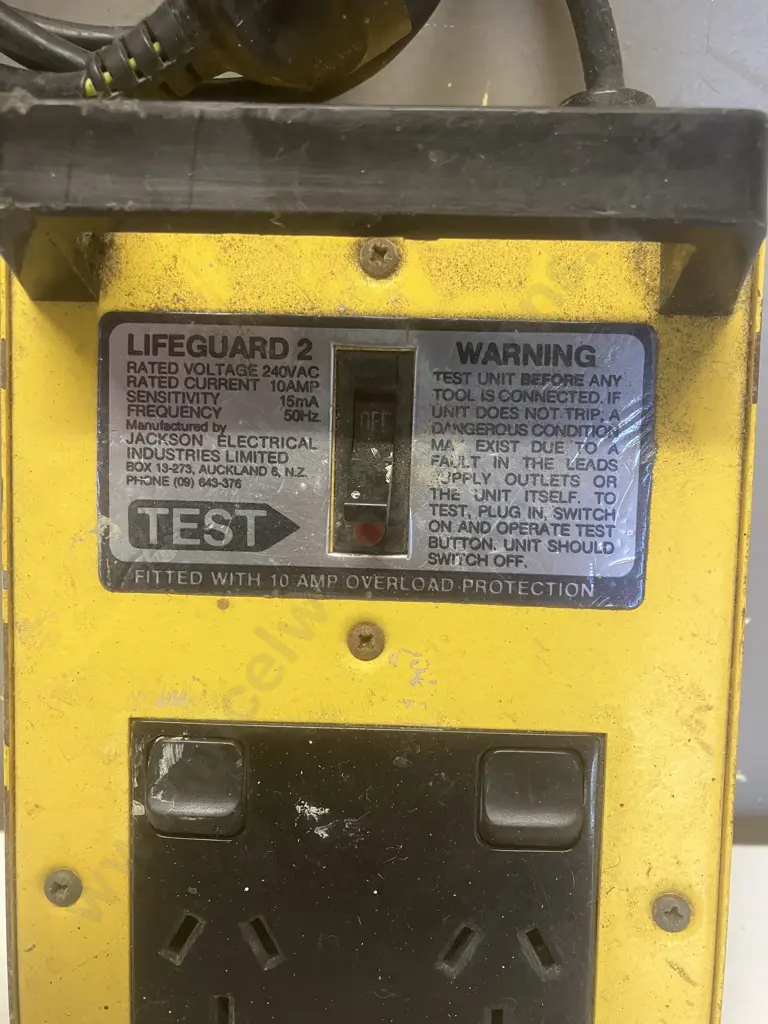 LIFEGUARD 2 RCD Powerblock (2 Outlet 10 Amp) Image 1++