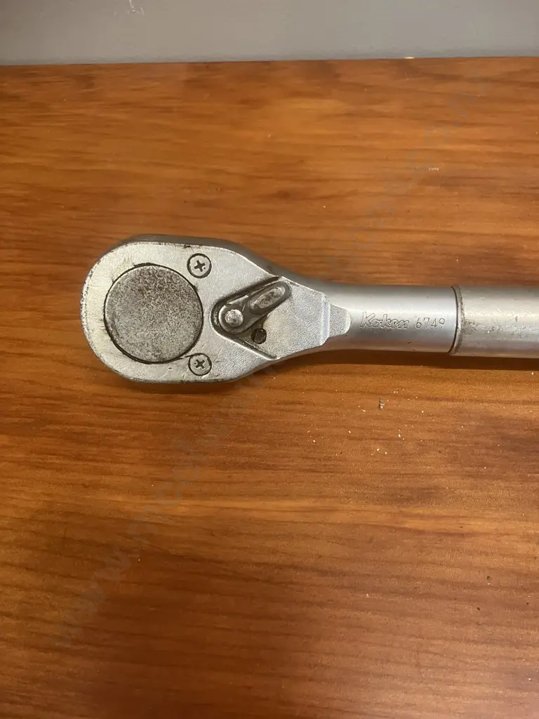 Koken 6749 3/4" Square Drive Reversible Ratchet 565mm - 24 Teeth, Knurled Handle, Highest Quality Made In Japan Image 1++