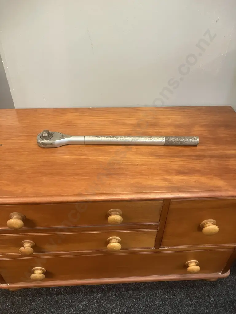 Koken 6749 3/4" Square Drive Reversible Ratchet 565mm - 24 Teeth, Knurled Handle, Highest Quality Made In Japan Image 1++