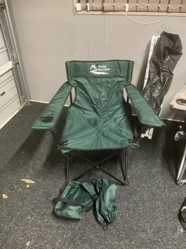 Torpedo7 Padded Camp Chair, Rocky Mountain Folding Camp Chair, 1-Day Aluminum Folding Camp Bed Image 1++