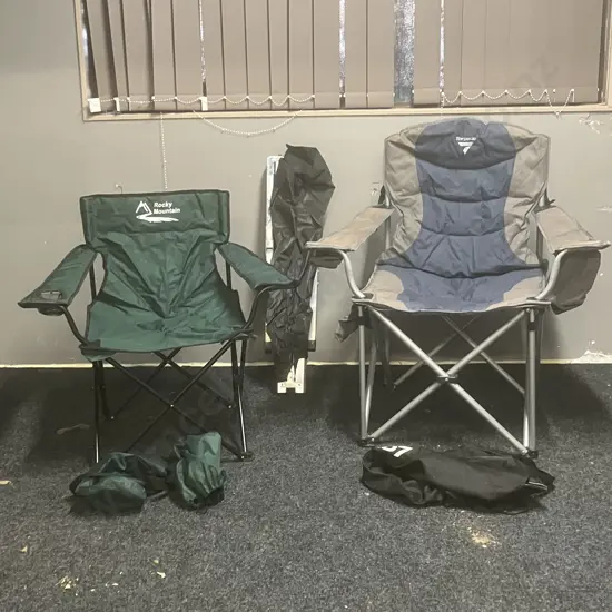 Torpedo7 Padded Camp Chair, Rocky Mountain Folding Camp Chair, 1-Day Aluminum Folding Camp Bed