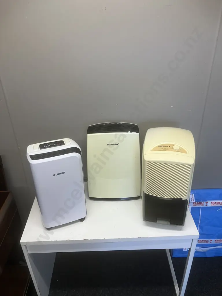 Three Dehumidifiers - Infinity IDH2000, Sheffield PL611, Dimplex Image 1++