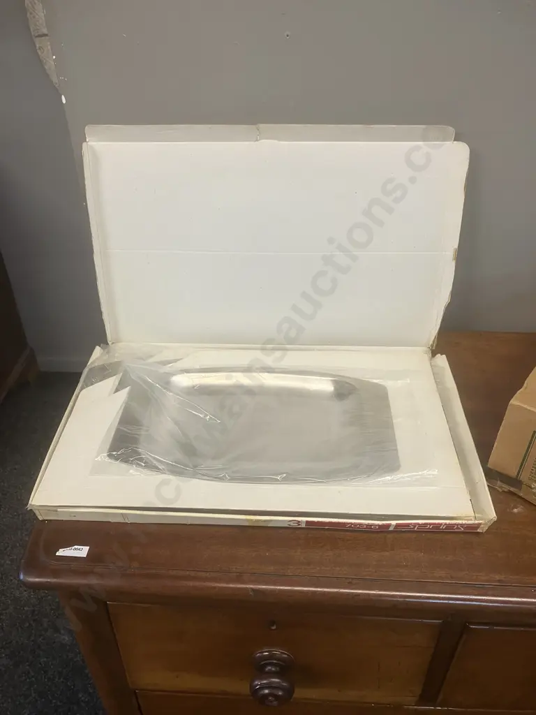 Vintage Original Schlemmer Topf & Swiss Three Trays Set With Original Boxes Image 1++