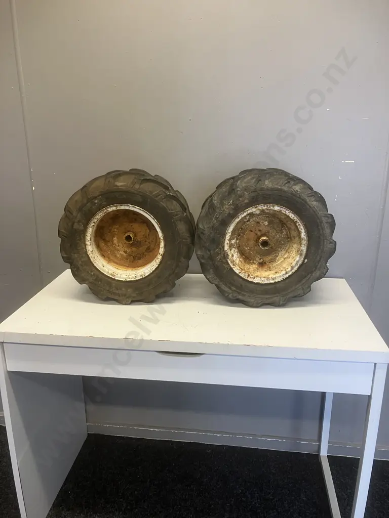 Pair of Wheels & Tyres - 16 x 6.50 - 8 Image 1++