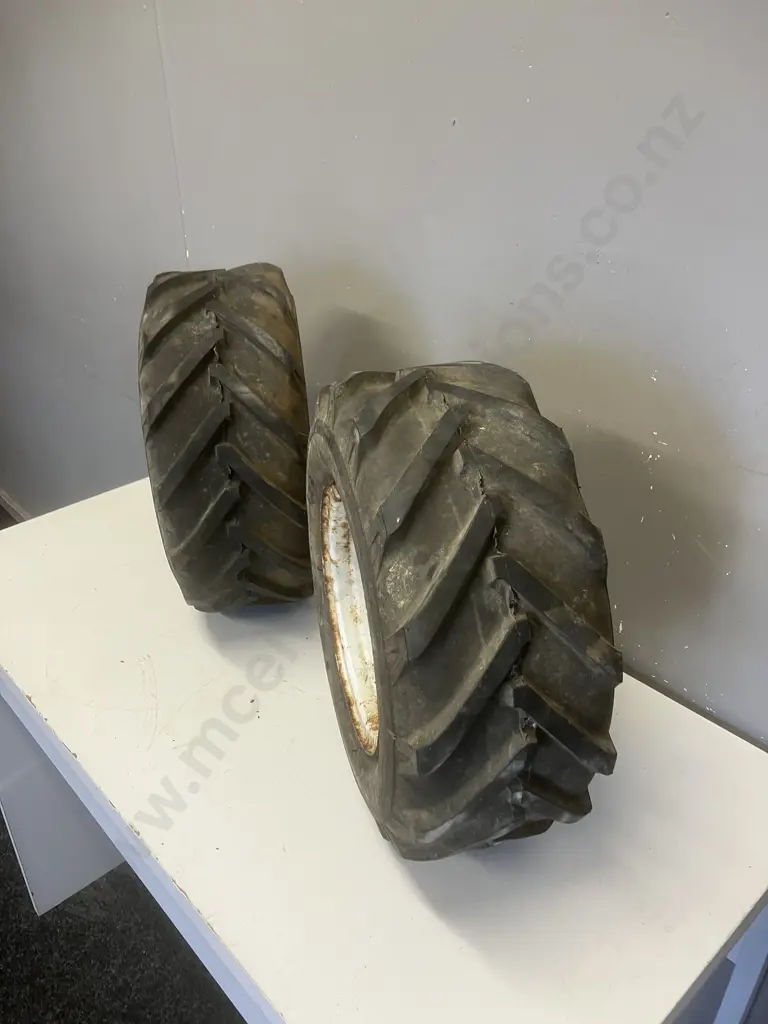 Pair of Wheels & Tyres - 16 x 6.50 - 8 Image 1++
