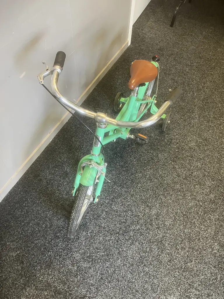 Reid Bicycles Girls Classic 16" Vintage Bike In Sage Green Image 1++