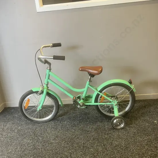 Reid Bicycles Girls Classic 16" Vintage Bike In Sage Green