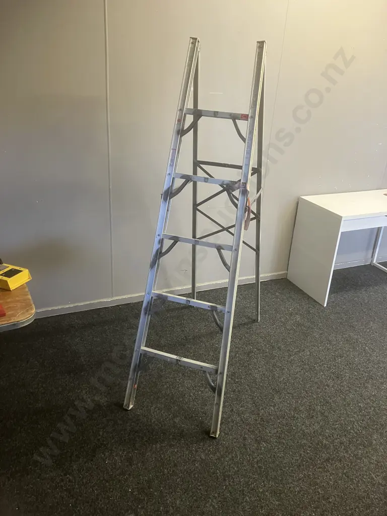 GPLogistics Folding Aluminum Ladder Type ll Commercial 225lbs 6' Image 1++