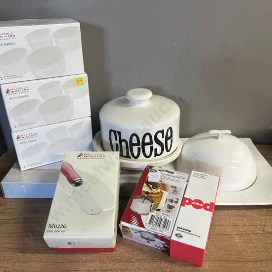 Selection Of Cheese Domes, Ramekins, Platters Etc