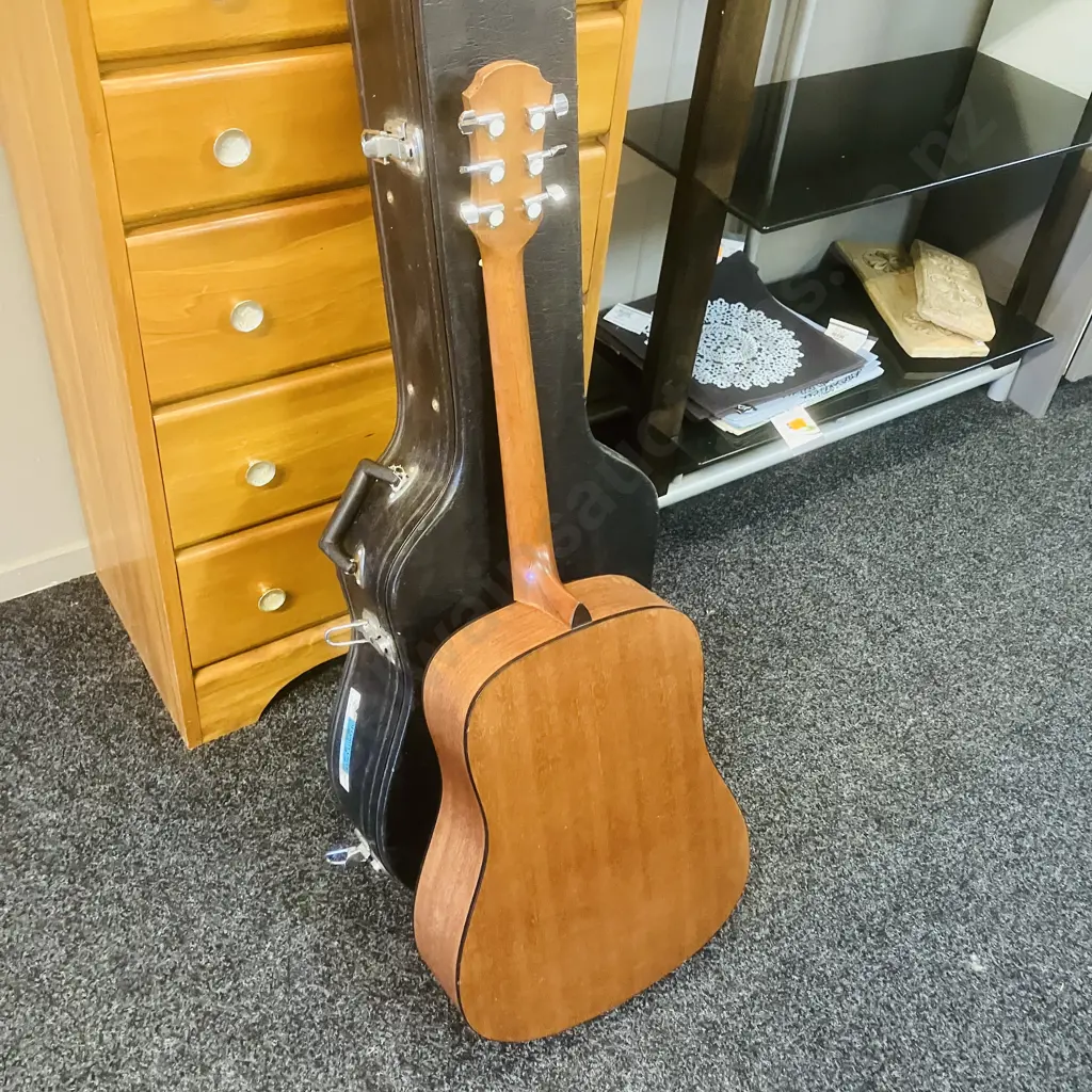 Fiesta D-65 Dreadnought Acoustic Guitar by Aria With Moulded Case - FST-D65D Image 1++