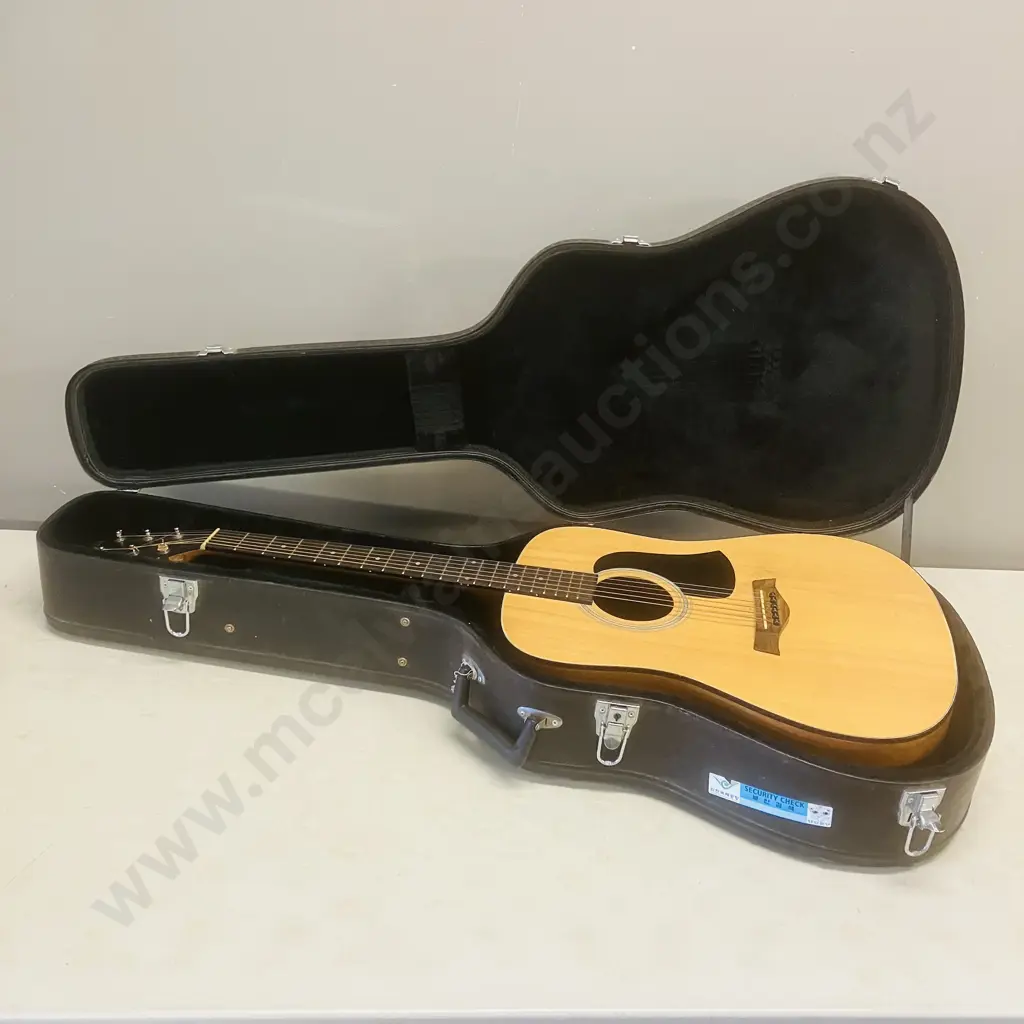 Fiesta D-65 Dreadnought Acoustic Guitar by Aria With Moulded Case - FST-D65D Image 1++