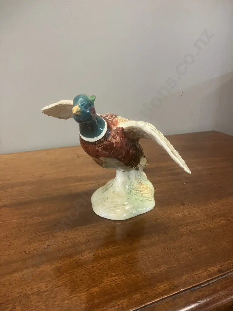 Beswick Pheasant on Base - Settling No. 850, c1940-1971. 15 x 24cm Image 1++