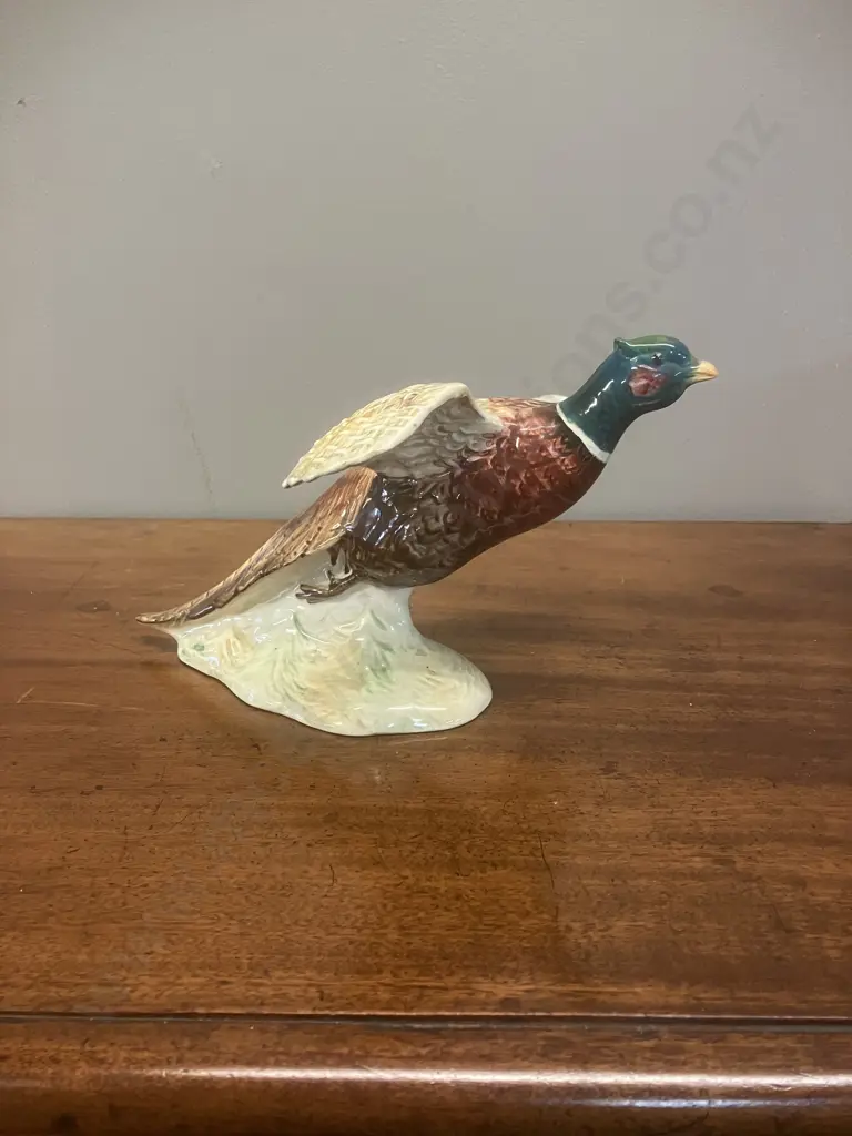 Beswick Pheasant on Base - Settling No. 850, c1940-1971. 15 x 24cm Image 1++