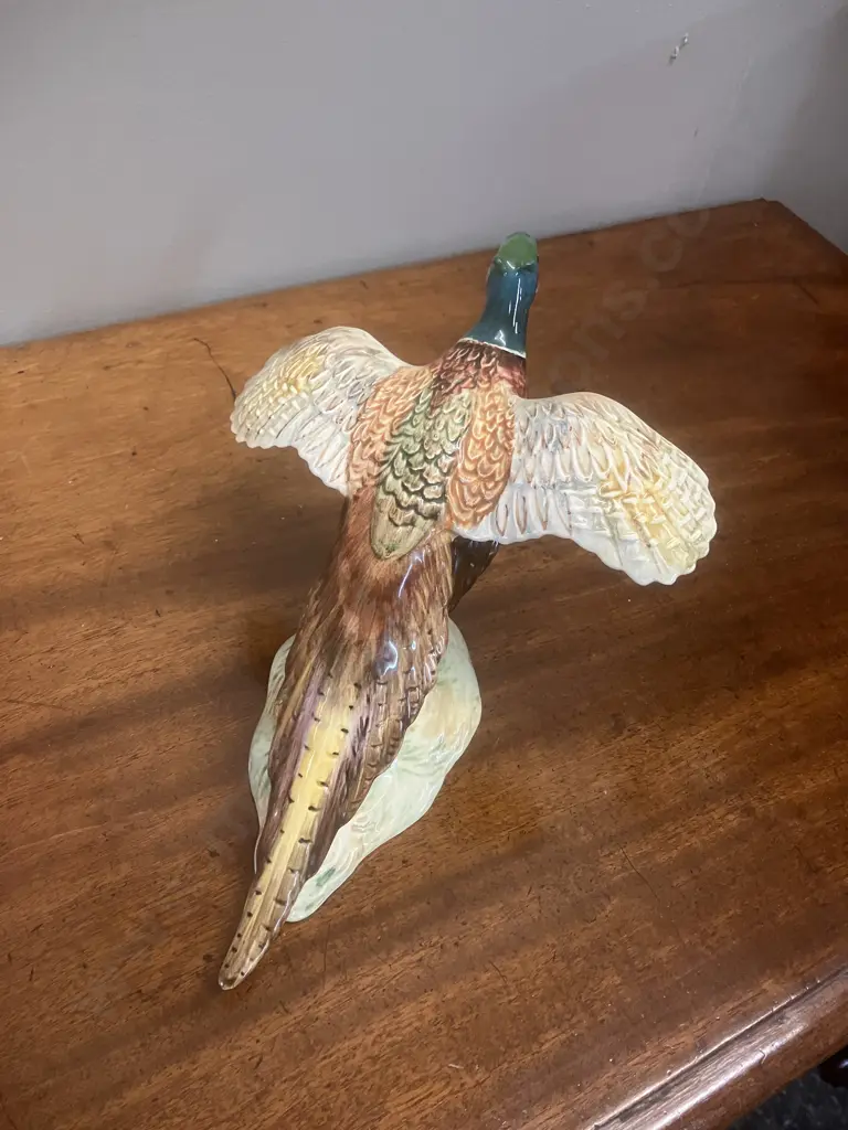 Beswick Pheasant on Base - Settling No. 850, c1940-1971. 15 x 24cm Image 1++