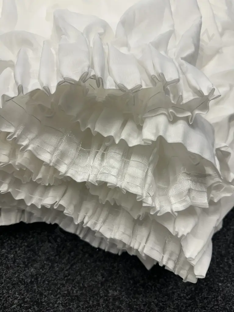 White Sheer Curtains 8 Drops 220 cm Image 1++