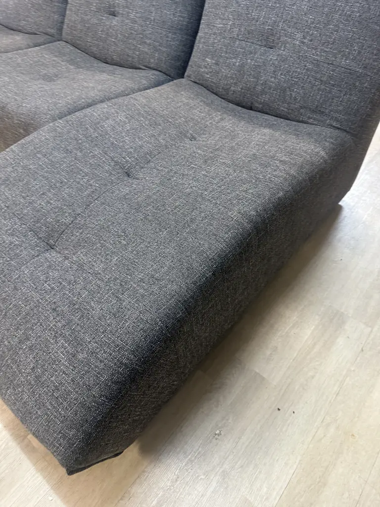 Modernist John Young Furniture Three Seater With Chaise Grey Fleck Image 1++