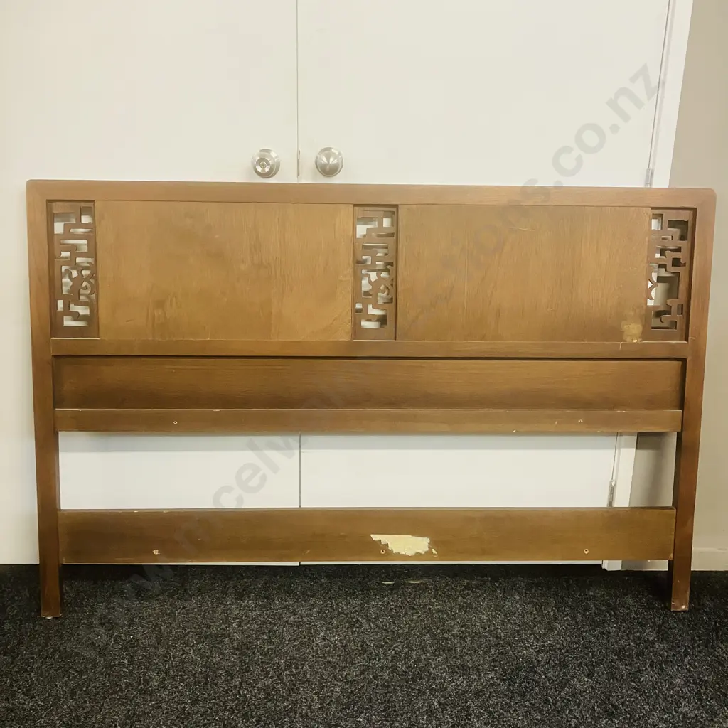 Vintage Asian Chinoiserie Style Headboard. 101.5 x 156.5cm Image 1++