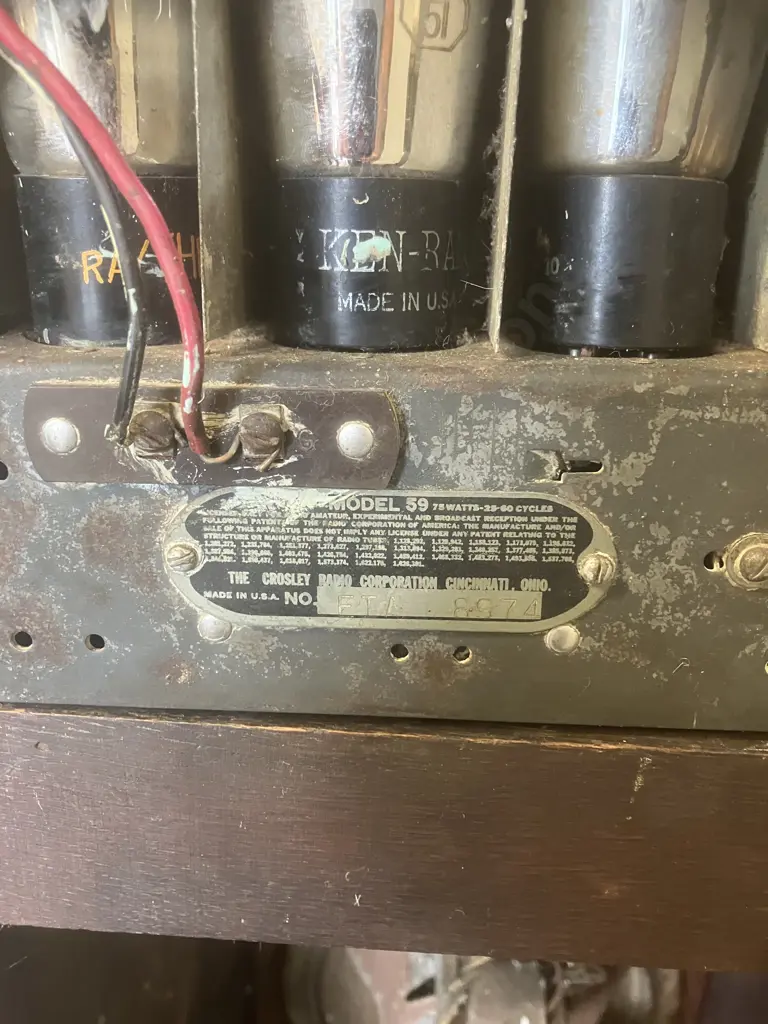 RARE Crosley Oracle Model 59 "Show Boy" Grandfather Clock Tube Radio c1931. #FTA 8974. H155.5cm Image 1++