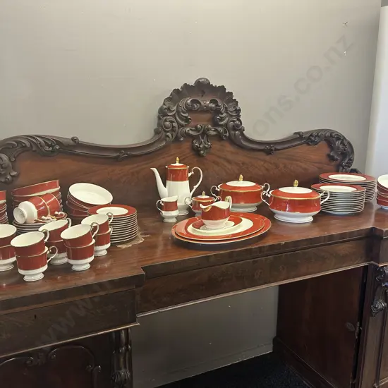 Vintage 12 Piece Misaka Egyptian Terracotta Dinner Set #A6850