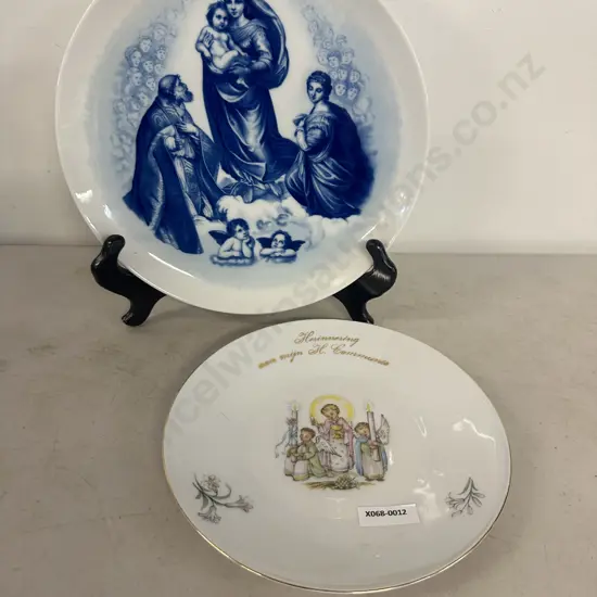 Bavarian China Items Including Schumann Arzberg Plate Dia24cm & First Lady Communion Plate Dia20cm.