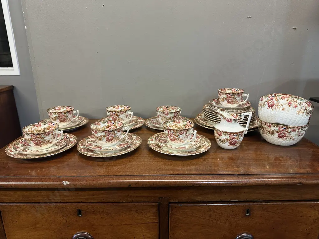 Victorian Antique Samuel Redford China Teaware Pattern # 643 Image 1++