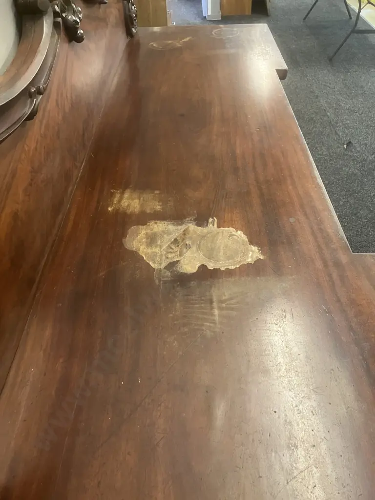 Victorian Mahogany Twin Pedestal Chiffonier, 3 Drawer, 2 Door. H155 W208.5 D64cm Image 1++