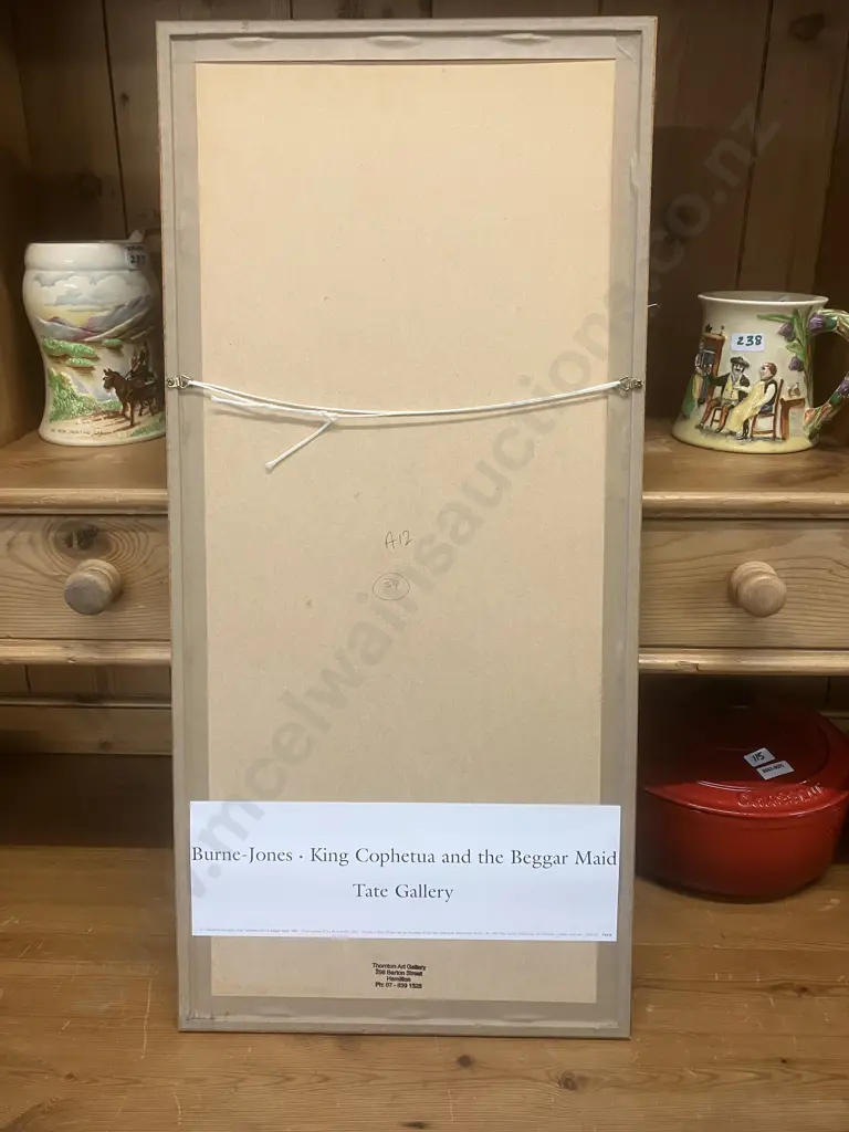 Burne-Jones 'King Cophetua and the Beggar Maid Tate Gallery Framed Print. 68 x 32cm Image 1++