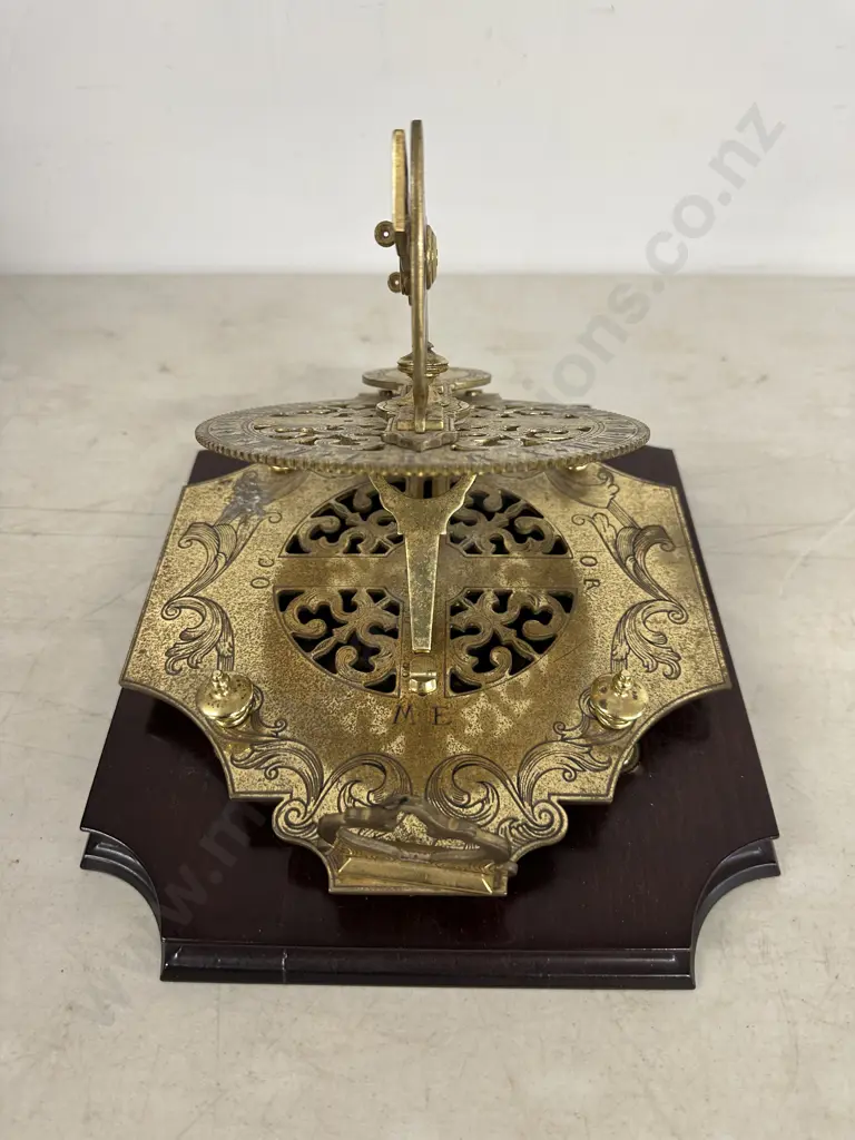 Vintage Reproduction Brass Equatorial Sundial Image 1++