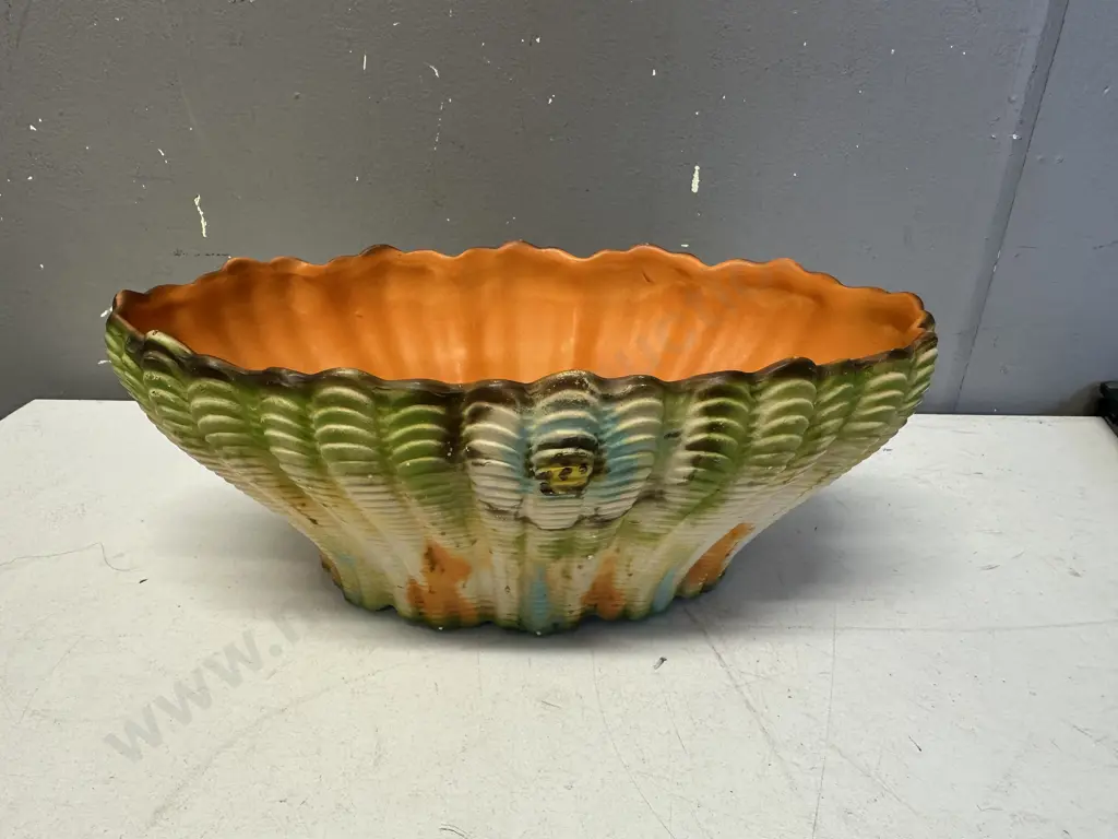 Rare Sylvac Fruit Bowl Shell Design Decorative Vintage H11,L29cm. Image 1++