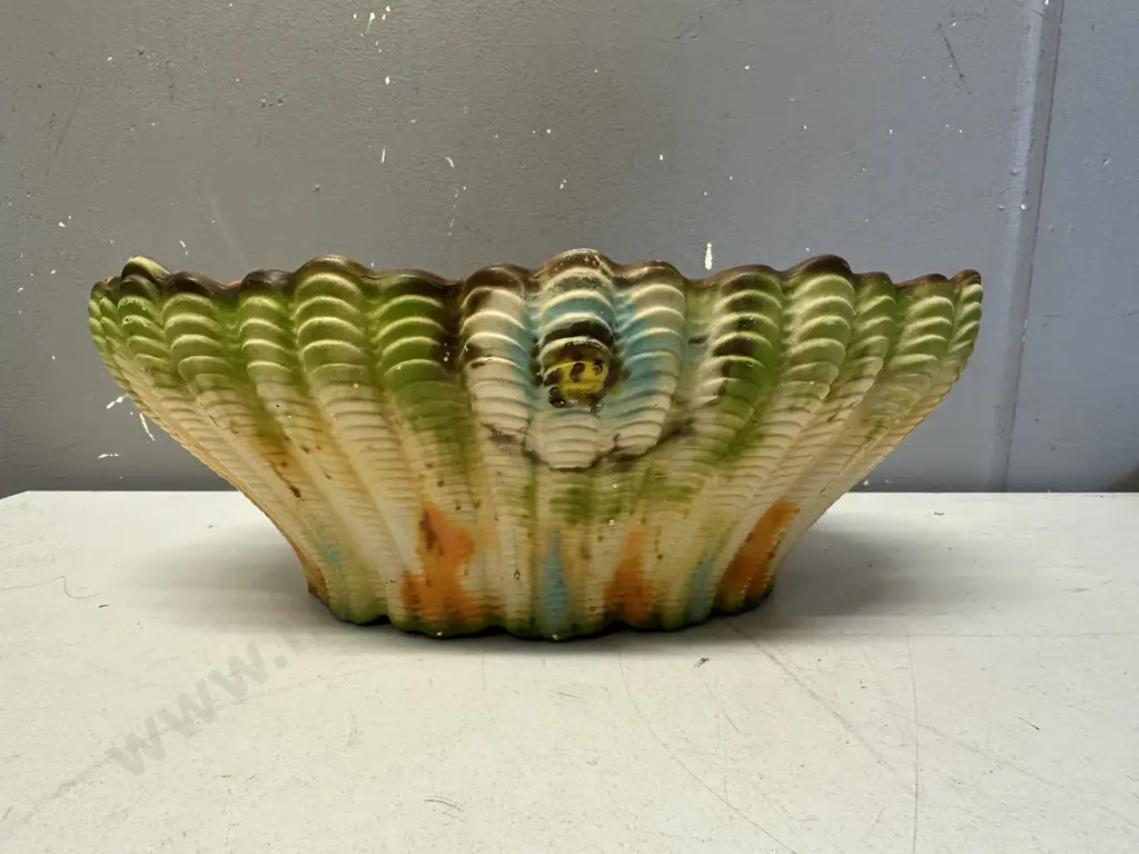 Rare Sylvac Fruit Bowl Shell Design Decorative Vintage H11,L29cm. Image 1++