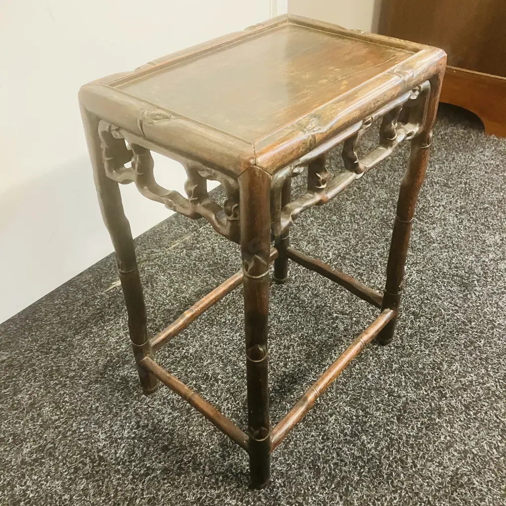 Antique Chinese Hongmu Side Table. H45.5 W33 D23.5cm Image 1++