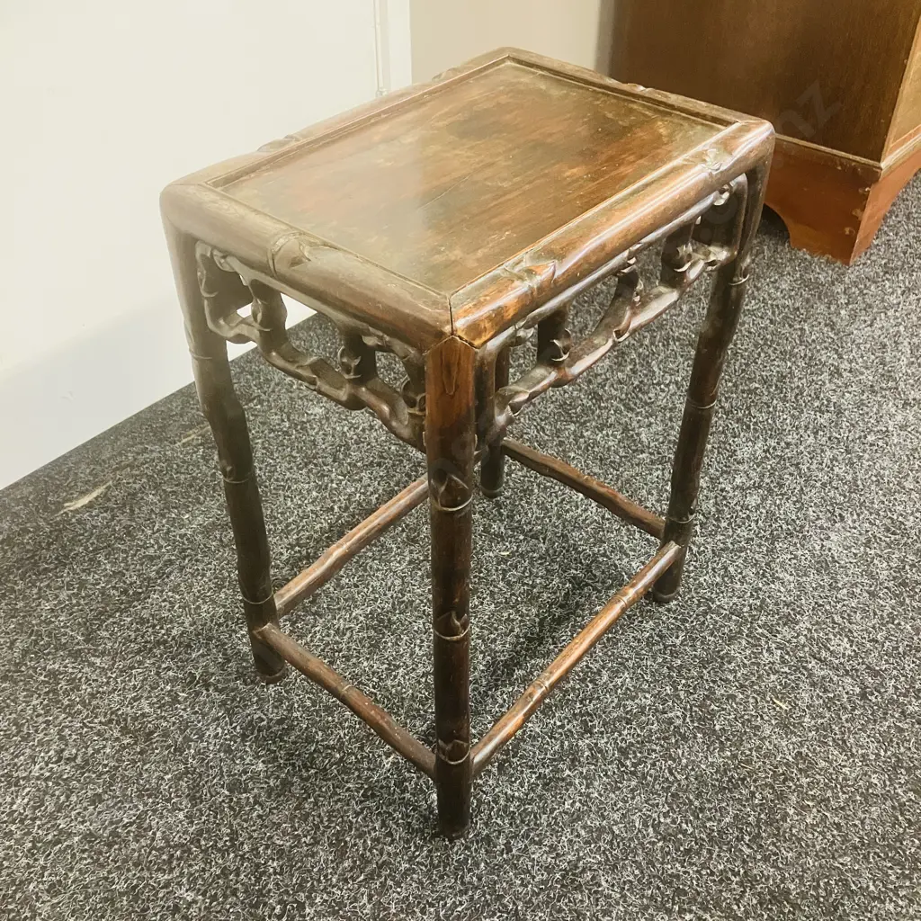 Antique Chinese Hongmu Side Table. H45.5 W33 D23.5cm Image 1++