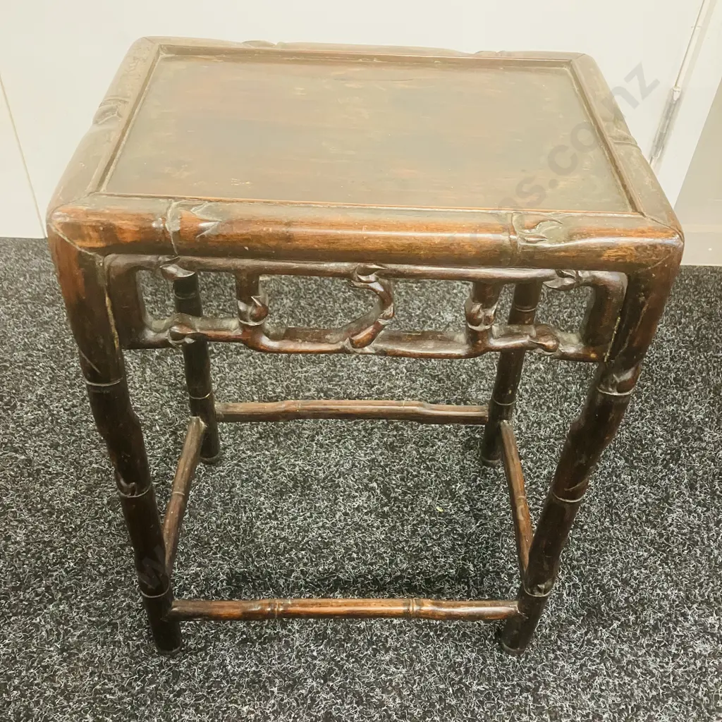 Antique Chinese Hongmu Side Table. H45.5 W33 D23.5cm Image 1++