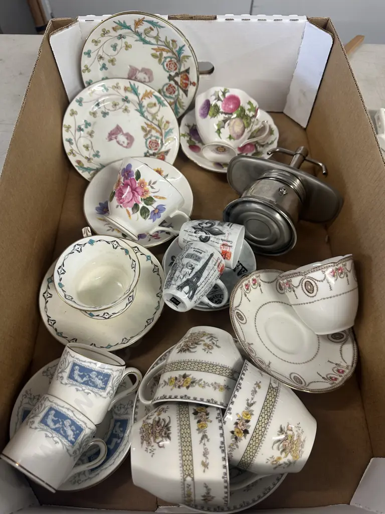 Box Of Assorted China Image 1++