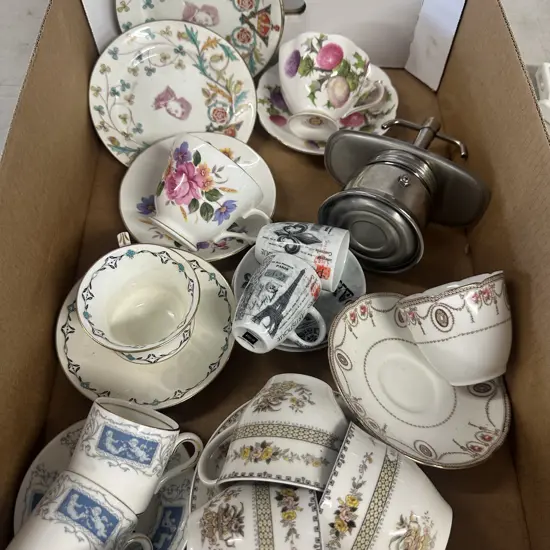 Box Of Assorted China