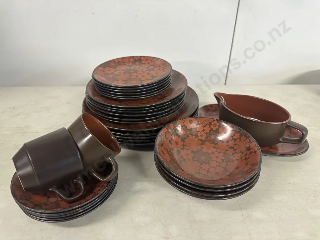 Vintage Crown Lynn Dinnerware Echo Pattern Image 1++