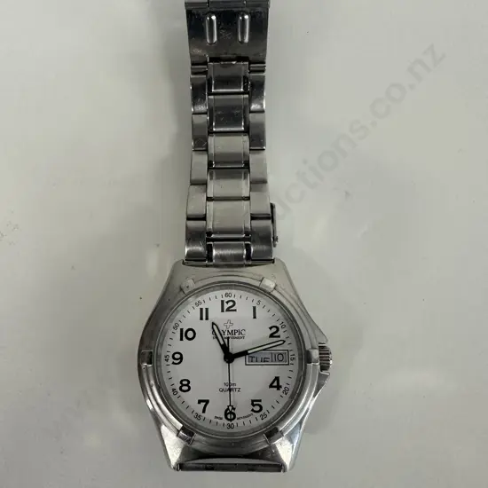 Silver Coloured Olympic Mens Watch