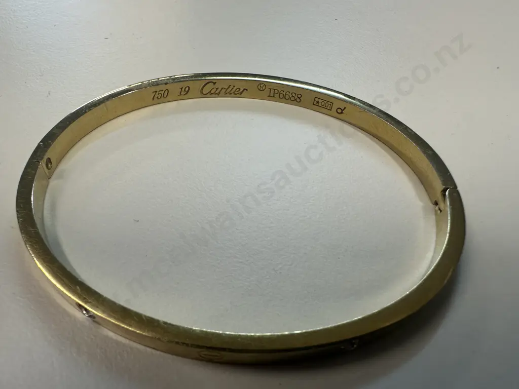 Cartier Style Bangle Stamped Image 1++