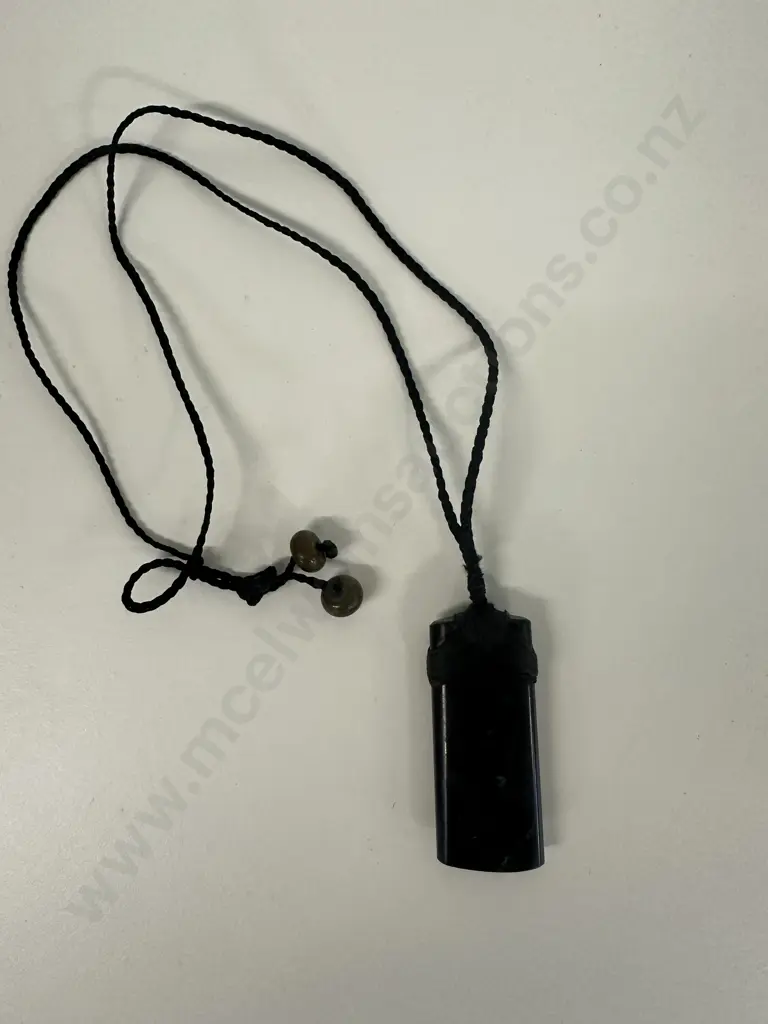 Greenstone Necklace L6cm. Image 1++