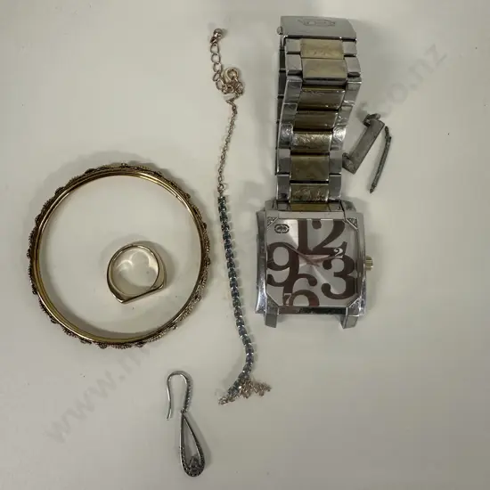 Selection Of Jewellery Including Marc Ecko Watch (as found)