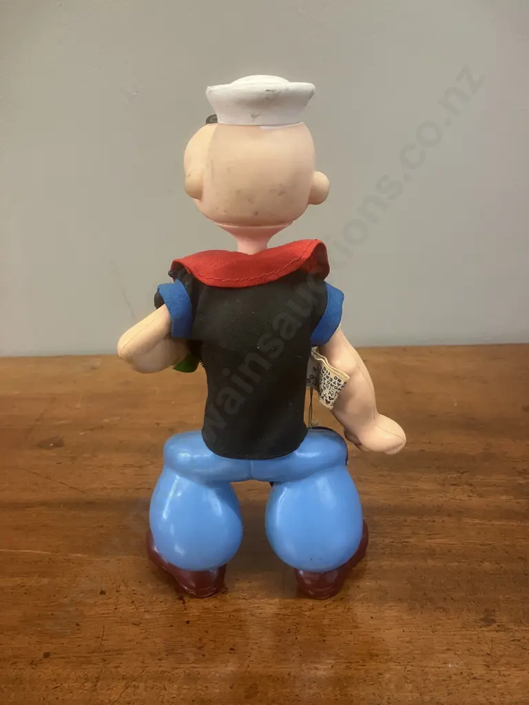 Vintage 1970s  Dakin Popeye Figure With Tag, Articulated Head, Body & Arms. H20cm Image 1++