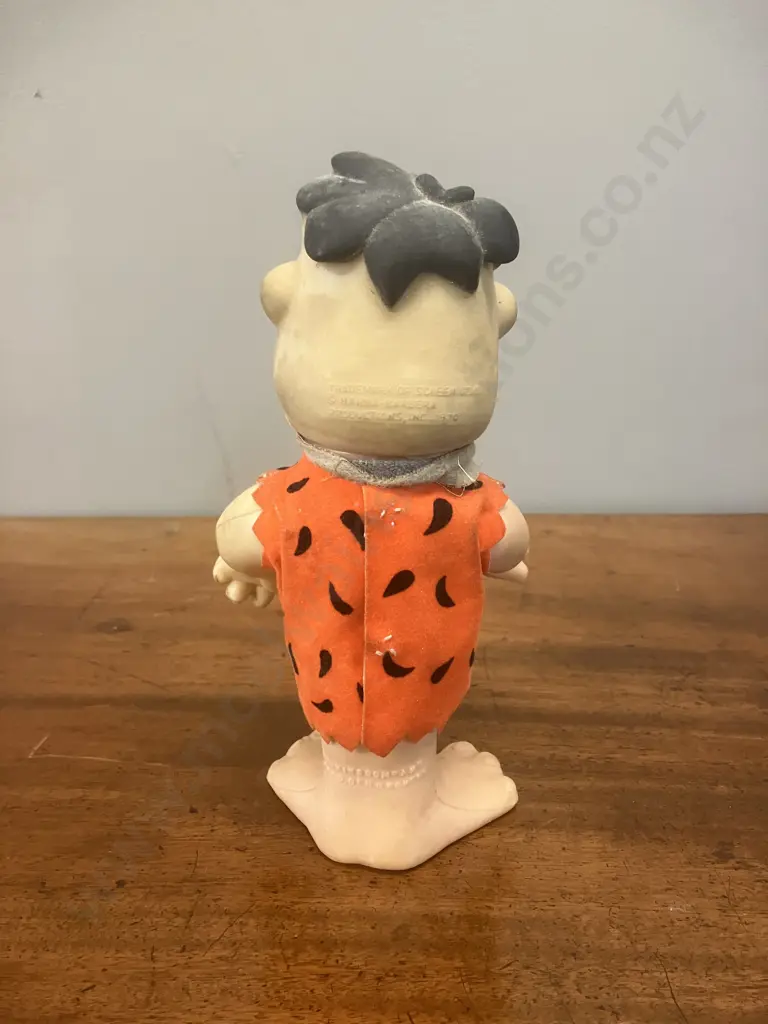 Vintage 1970s Dakin Fred Flintstone With Clothing & Tie, Articulated Head & Arms. H19cm Image 1++