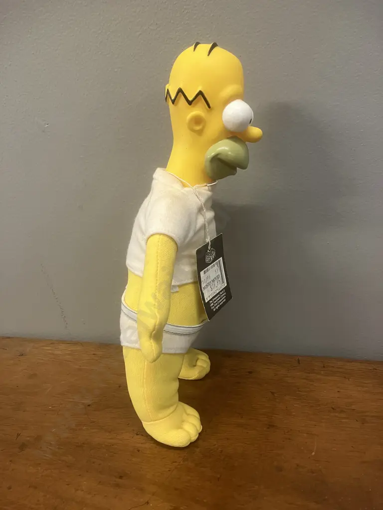 Vintage Simpsons Homer In Underwear With Tag - Rare Gift Rapt Figure 1996. H26cm Image 1++