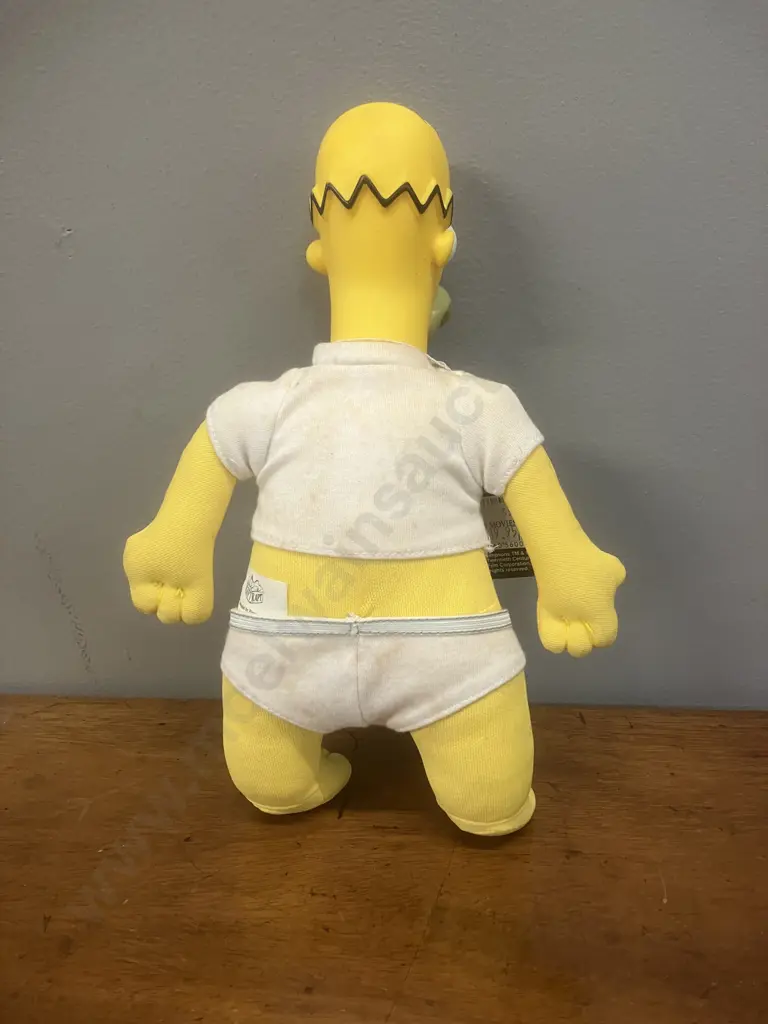 Vintage Simpsons Homer In Underwear With Tag - Rare Gift Rapt Figure 1996. H26cm Image 1++