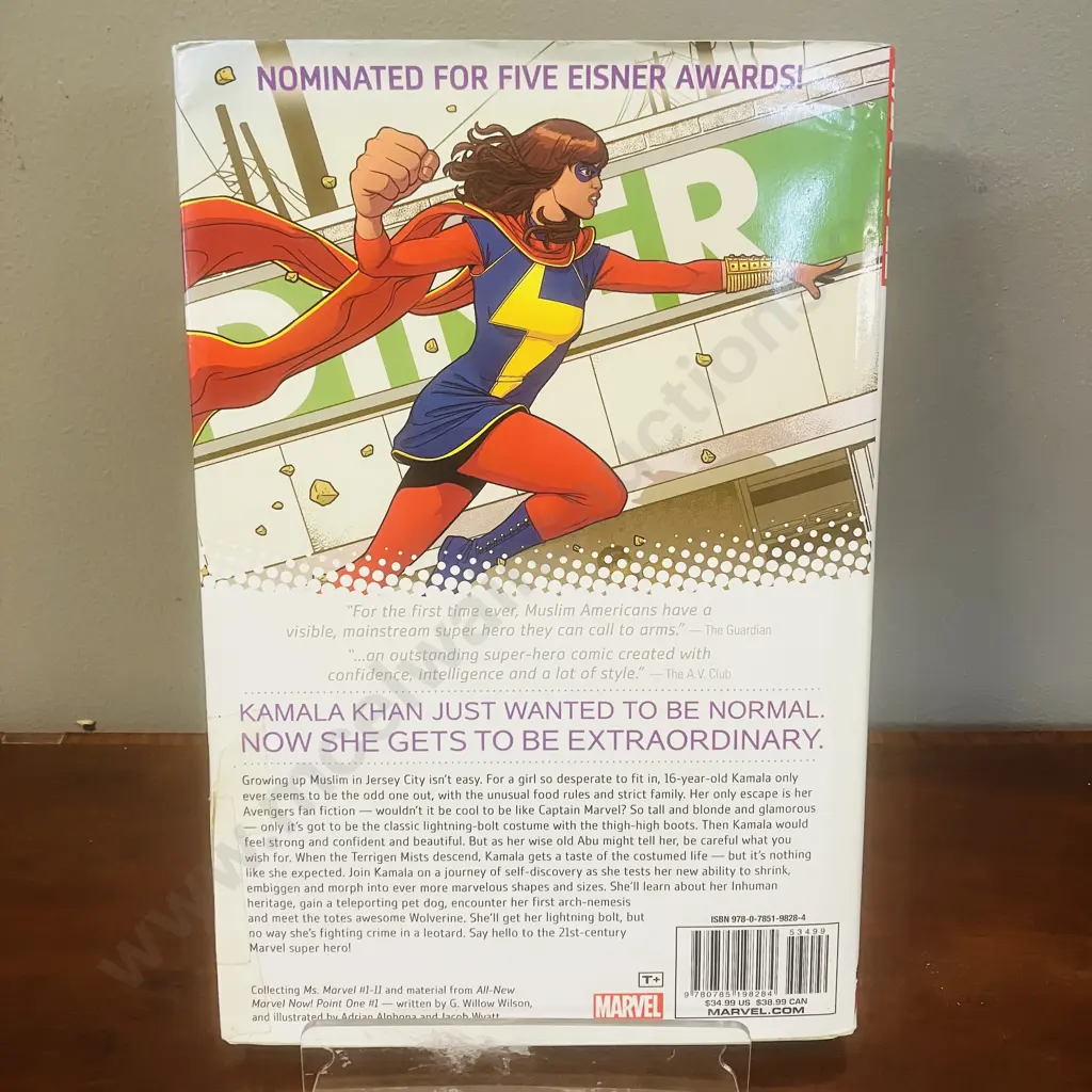 MS MARVEL Vol 1 MARVEL Comic Book Graphic Novel - First Edition First Print 2015 Hardback. ISBN 9780785198284 Image 1++