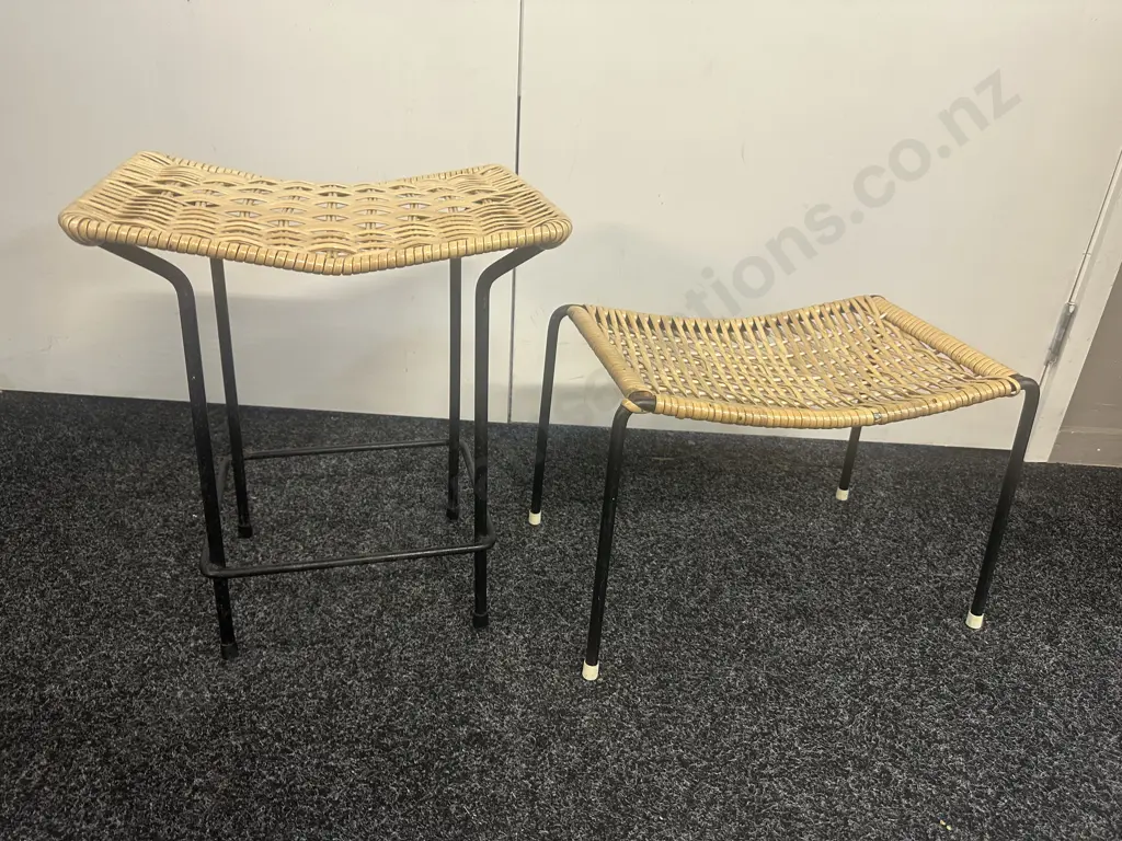 Retro Cane Stools Image 1++