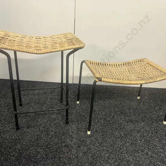 Retro Cane Stools