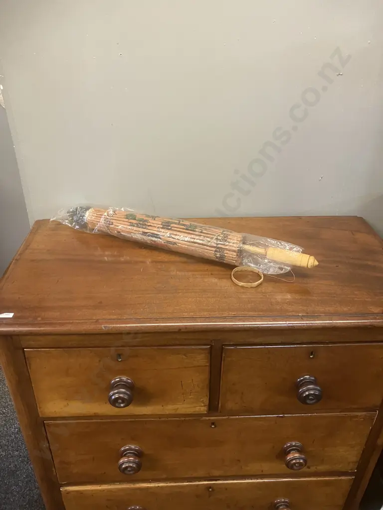 Vintage Japanese Oil Paper Parasol Image 1++