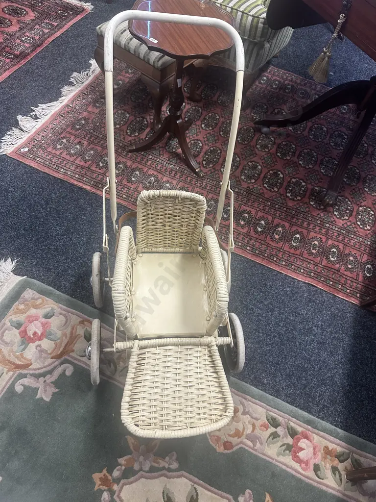 Vintage Cane Push Chair Image 1++