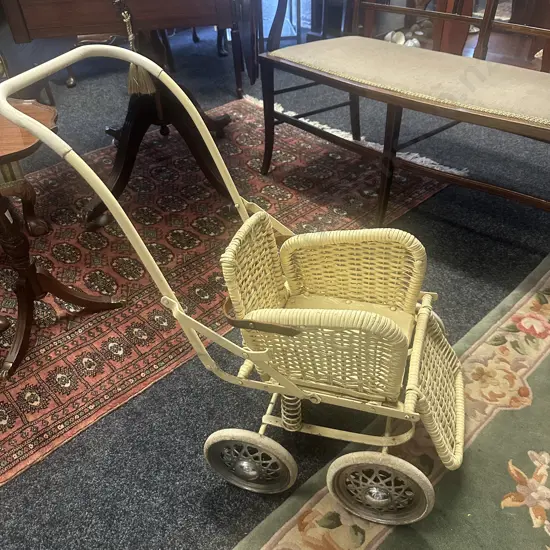 Vintage Cane Push Chair